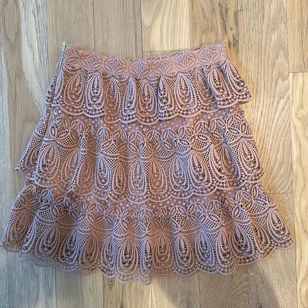 Ruffled crocheted skirt
